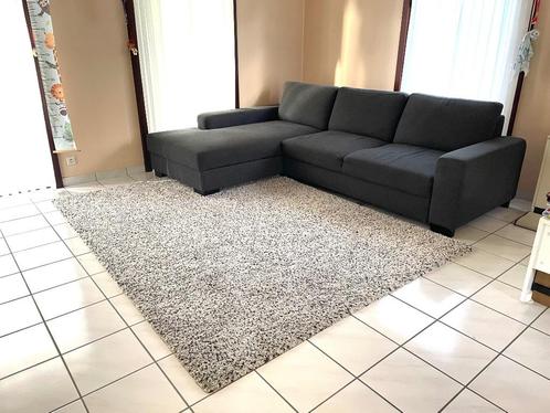 IKEA- SÖRVALLEN- 3-zitsbank met links chaise longue,-grijs, Huis en Inrichting, Zetels | Zetels en Chaises Longues, Gebruikt, Vierpersoons of meer
