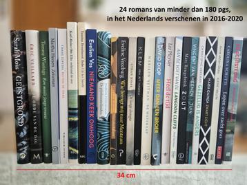 24 dunne, recente romans in NL-vertaling, zo goed als nieuw beschikbaar voor biedingen