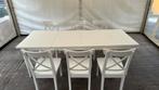 Eettafel met stoelen, Huis en Inrichting, Tafels | Eettafels, Ophalen, Zo goed als nieuw