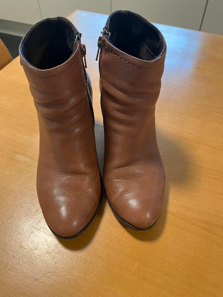 Enkellaarsjes dames, Vêtements | Femmes, Chaussures, Porté, Boots et Botinnes, Brun, Enlèvement