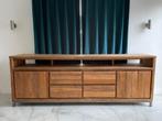 Teak tv meubel old teak metaal onderstel, Huis en Inrichting, Kasten |Televisiemeubels, Ophalen of Verzenden, Zo goed als nieuw
