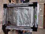 4 Aluminium ramen (zwart), Doe-het-zelf en Bouw, Raamkozijnen en Schuifdeuren, Raamkozijn, Inclusief glas, 75 tot 150 cm, Ophalen