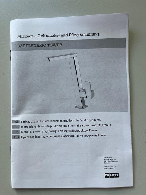 Franke Inox geborsteld Nieuw degelijke Keukenkraan, Doe-het-zelf en Bouw, Sanitair, Nieuw, Kraan, Inox, Ophalen of Verzenden