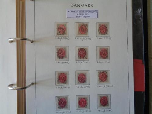 Denemarken : verschillende drukken Bicolours, Postzegels en Munten, Postzegels | Europa | Scandinavië, Gestempeld, Denemarken