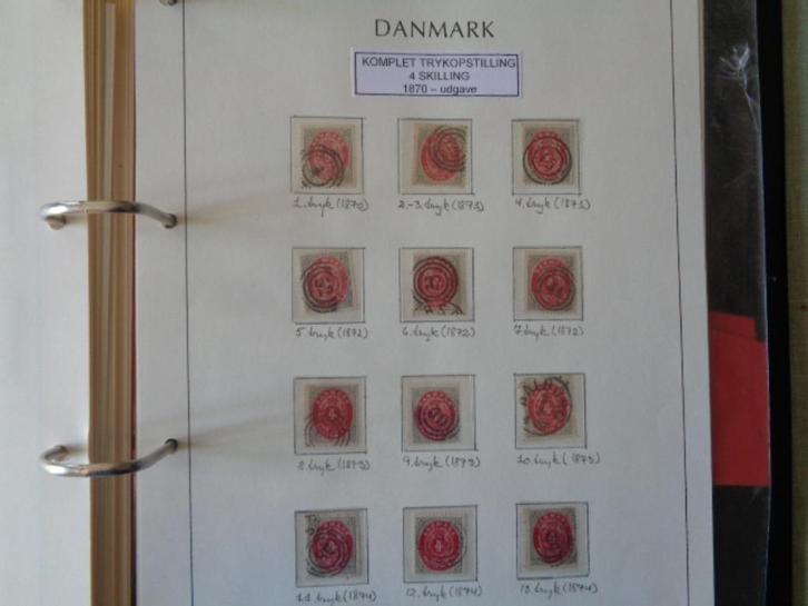 Denemarken : verschillende drukken Bicolours, Postzegels en Munten, Postzegels | Europa | Scandinavië, Gestempeld, Denemarken