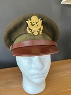 USArmy/USAAF officers visor cap WO2, Verzamelen, Militaria | Tweede Wereldoorlog, Ophalen of Verzenden
