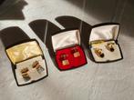 Manchetknopen verguld zilver met doosje., Handtassen en Accessoires, Manchetknopen, Ophalen of Verzenden, Zo goed als nieuw, Zilver