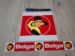 Grote sticker Belga sigaretten tabak logo vrouw, Ophalen of Verzenden, Zo goed als nieuw, Merk