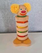 Houten speelgoed :  Stapel- en Sorteerclown / PlanToys, Kinderen en Baby's, Ophalen of Verzenden, Zo goed als nieuw
