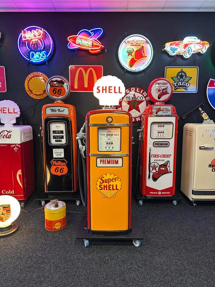 Prachtige Amerikaanse benzinepomp Gilbarco Shell Gas Pump, Verzamelen, Automaten | Overige, Gebruikt, Ophalen