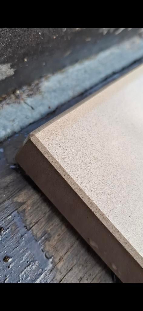 Beige composiet keukenblad 206x126 of gesneden 2x 206x63, Doe-het-zelf en Bouw, Ophalen