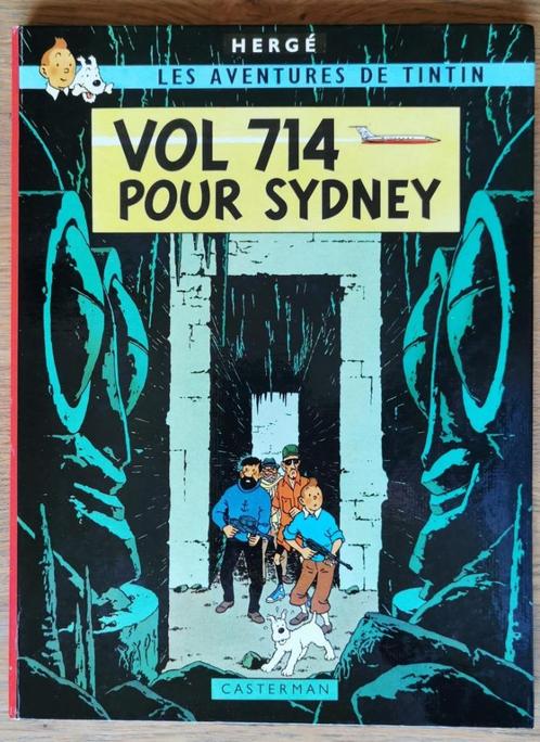 Tintin - T22  - Vol 714 pour Sidney (B37, 2e tirage), Boeken, Stripverhalen, Gelezen, Eén stripboek, Ophalen of Verzenden