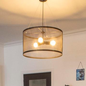 Modern dimbaar zwart hanglamp (3 lampen)