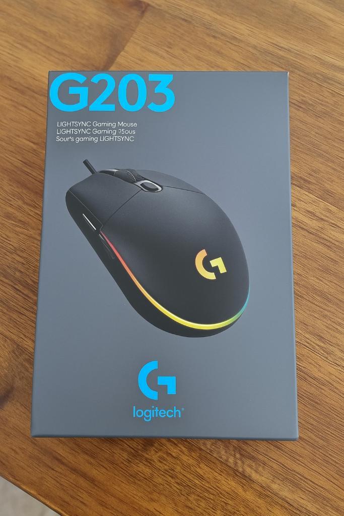 Logitech G203 LIGHTSYNC -Souris Gaming neuve scellée, Computers en Software, Muizen, Nieuw, Muis, Rechtshandig, Bedraad, Ergonomisch