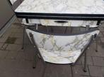 Retro keukentafel met 4 stoelen, Ophalen