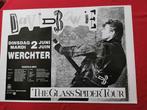DAVID -BOWIE - ORIGINELE POSTER - 62/86 CM - WERCHTER, Deurposter of groter, Rechthoekig Liggend, Ophalen of Verzenden, Zo goed als nieuw