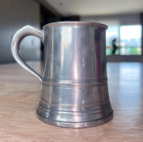 Engelse bierpul / pewter / pint / tankard Harry Mason in tin, Antiek en Kunst, Antiek | Tin, Ophalen of Verzenden