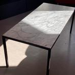 Table de salon en Marbre vintage, Maison & Meubles, Moins de 50 cm, Vintage, Enlèvement, Utilisé