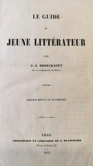 Le Guide du Jeune Littérateur, 1853., Enlèvement ou Envoi