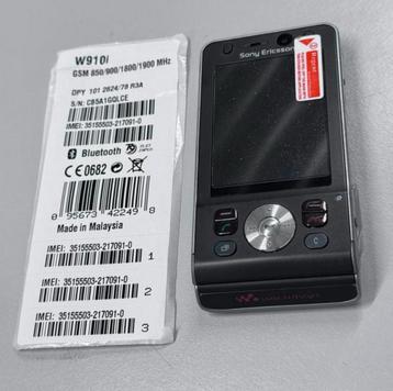 NIEUW Sony Ericsson W910i - Zwart Walkman Telefoon GSM beschikbaar voor biedingen