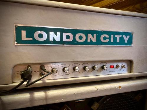 London City DEA 130 full stack lampen versterker + 2 cabinet, Musique & Instruments, Amplis | Basse & Guitare, Utilisé, Guitare