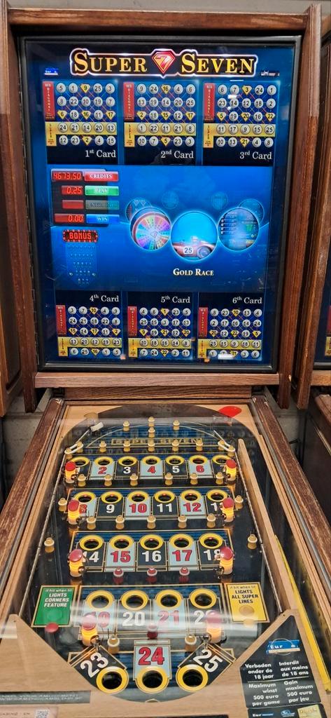 Bingo super 7 CODEVRIJ, Verzamelen, Automaten | Gokkasten en Fruitautomaten, Zo goed als nieuw, Ophalen of Verzenden