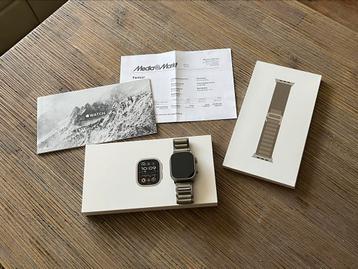 Apple Watch Ultra 2 titanium, zgan met factuur en garantie!