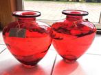Rode vazen hartvorm, Ophalen, Minder dan 50 cm, Rood, Glas
