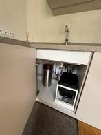 Prachtig zandkleurige hoekkeuken incl. Quooker GEDEMONTEERD, Enlèvement ou Envoi, Composite, Comme neuf, Blanc