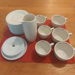 Koffie servies, espresso en cappuccino tassen met bordjes, Huis en Inrichting, Ophalen, Gebruikt