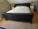 Bed 180 X 210 Gratis, Huis en Inrichting, Slaapkamer | Bedden, Ophalen, Gebruikt, Bruin, 210 cm