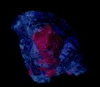 ROBIJN kristal UV uit India, Verzamelen, Mineralen en Fossielen, Ophalen of Verzenden, Mineraal