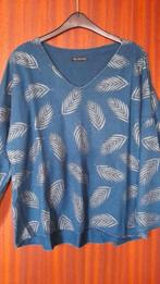 Trui met verenprint, Kleding | Dames, Sans marque, Blauw, Maat 42/44 (L), Ophalen of Verzenden