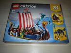 Lego Creator 3 in 1 31132 Vikingschip en de Midgaardslang., Enfants & Bébés, Jouets | Duplo & Lego, Ensemble complet, Lego, Enlèvement ou Envoi