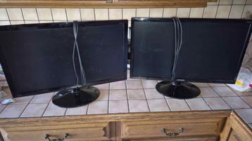 2 Moniteur écran pc samsung 24 pouce beschikbaar voor biedingen