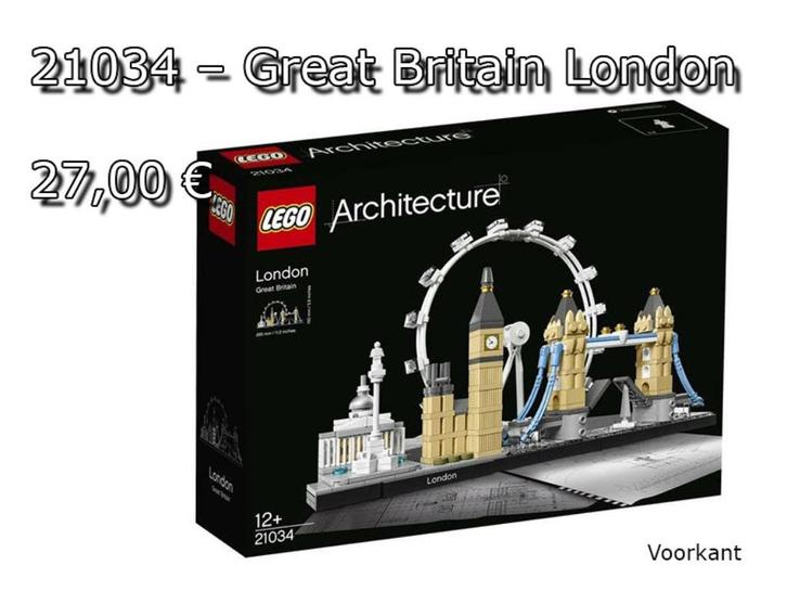 Lego Architecture - 21034 Great Britain London, Kinderen en Baby's, Speelgoed | Duplo en Lego, Zo goed als nieuw, Lego, Complete set