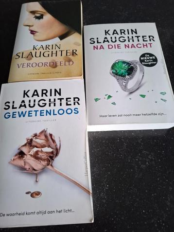 3 thrillers van K. Slaughter  en 3 romans diverse schrijvers beschikbaar voor biedingen