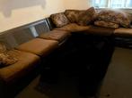 Gratis. Zeer grote sofa in hoekvorm., Ophalen, Gebruikt, Stof