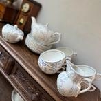 Vintage theeservies Boch & Copenhague – blauw-wit, Antiek en Kunst, Antiek | Servies compleet, Ophalen