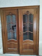 Portes intérieures en chêne massif avec ou sans verre, Porte intérieure, Enlèvement, Verre, 200 à 215 cm