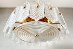 Vintage Kaiser Leuchten plafondlamp, Huis en Inrichting, Lampen | Plafondlampen, Gebruikt, Mid century modern, Niet ingevuld, Glas