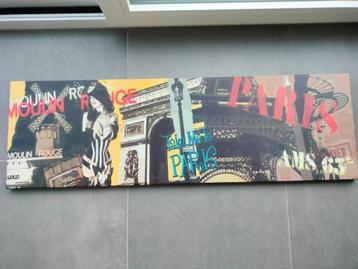 Canvas print Parijs Moulin Rouge  beschikbaar voor biedingen