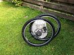 MTB wielen 26 inch achterwiel 9 versnellingen schijfrem, Fietsen en Brommers, Fietsonderdelen, Wiel, Gebruikt, Bontrager, Mountainbike