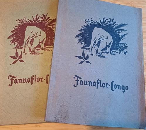 Faunaflor Congo Animaux & Plantes 1 & 2, Complete, Côte d'Or, Livres, Livres d'images & Albums d'images, Utilisé, Album d'images