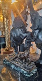 Antiek bronzen beeld indiaan brons Edouard Drouot, Antiek en Kunst, Antiek | Brons en Koper, Ophalen of Verzenden