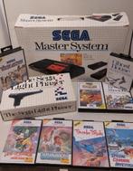 Sega Master System Hang On Pack + Light Phaser + 8 games CIB, Met games, Master System, Met 2 controllers, Ophalen of Verzenden