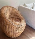 Vintage design rotan chaise ( 2stuks beschikbaar ), Comme neuf, Enlèvement ou Envoi