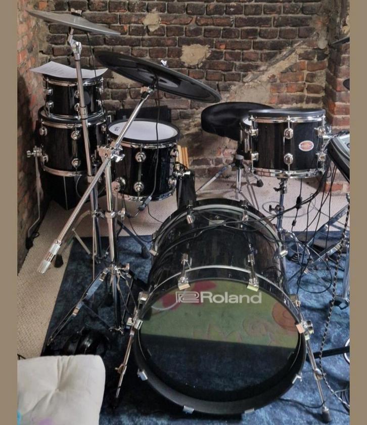 Kit coque Roland/Drum Tec + cy15r, Musique & Instruments, Batteries & Percussions, Roland, Enlèvement ou Envoi