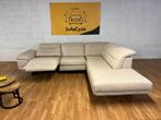beige hoekzetel met elektrische relaxfunctie – SofaCycle, Ophalen of Verzenden, Zo goed als nieuw, Stof