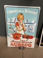 emaille reclamebord aubecq, Enlèvement ou Envoi, Neuf, Panneau publicitaire